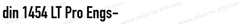 din 1454 LT Pro Engs字体转换